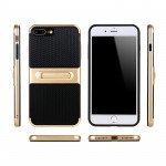 Wholesale iPhone 7 Slim Fit Kickstand Hybrid Case (Rose Gold)